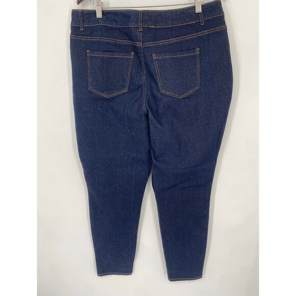 NWOT Bobbie Brooks Dark Wash Denim Stretch Jeans Size 1X - Picture 3 of 4